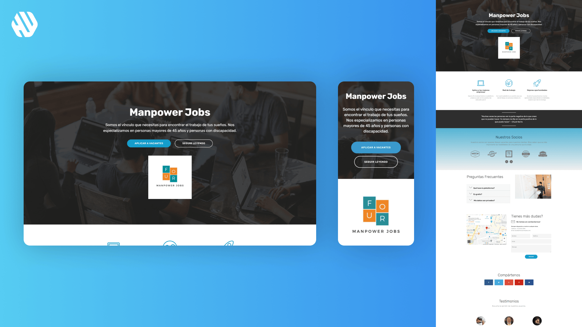 Manpower Jobs website interface showcasing job search platform with user-friendly design and navigation.